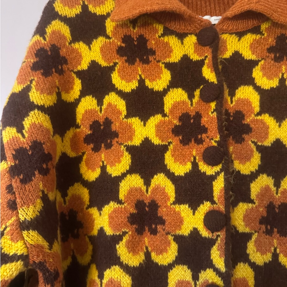 Zara Orange Knit Sweater - Picture 2 of 3